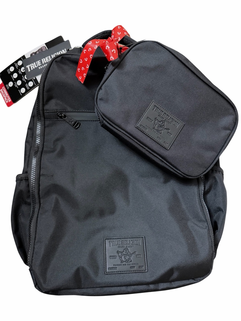 True Religion Connected Commuter Backpack with Bonus Tech Kit bag black NWT